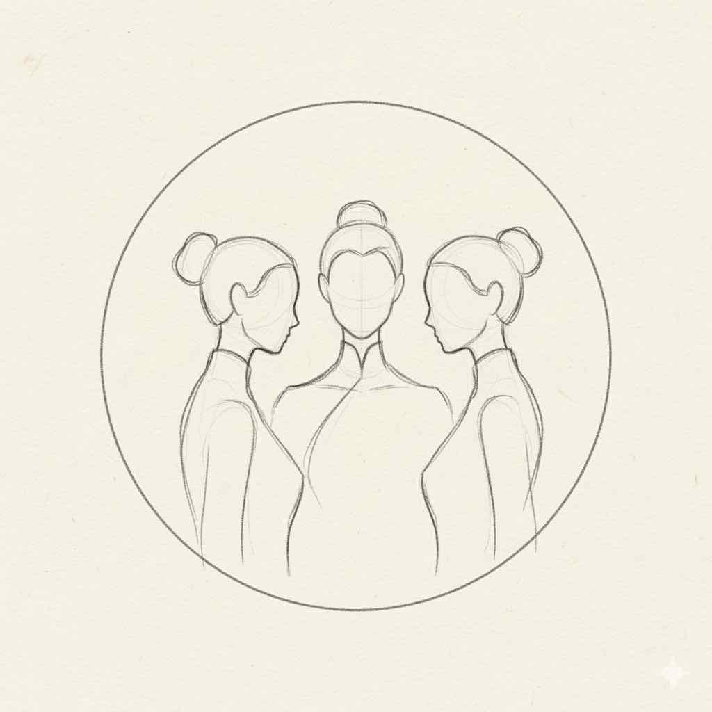 A gentle group gathering in circle